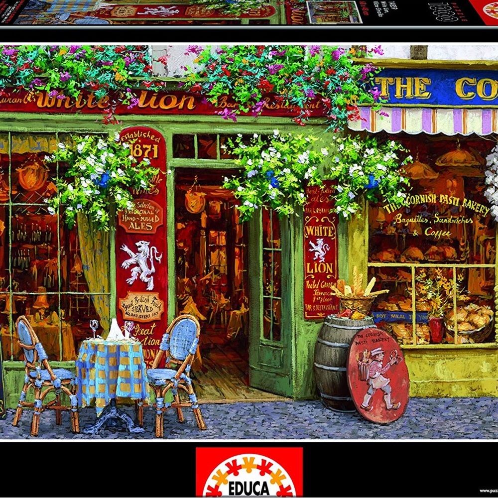 New Educa White Lion Puzzle 1000 Pieces by Viktor Shvaiko
